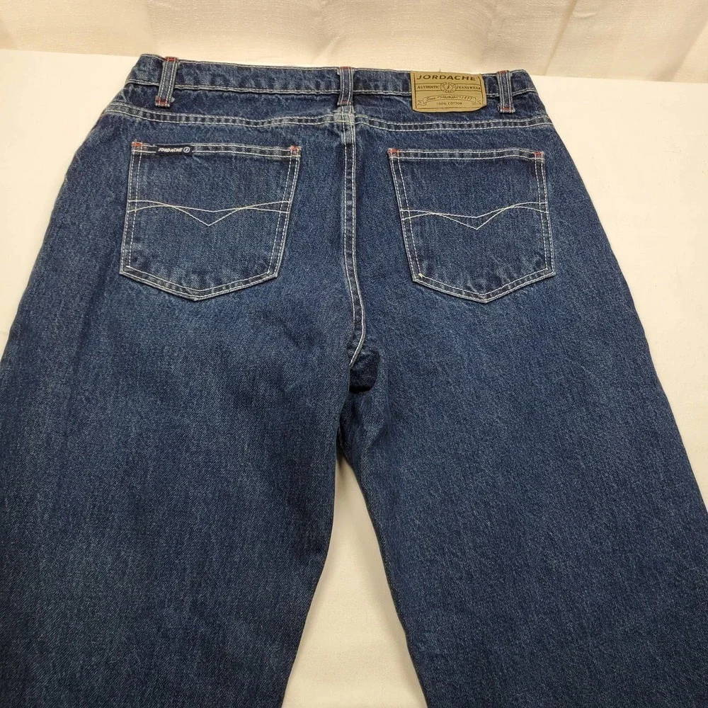 Jordache Mom Jeans Size 13/14 Long Dark Blue EUC